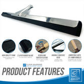 30" Black Moss Foam Floor Squeegee Blade